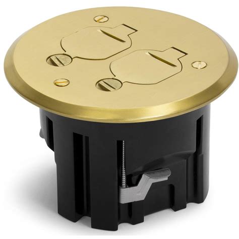 round electrical floor box|floor mount electrical receptacle box.